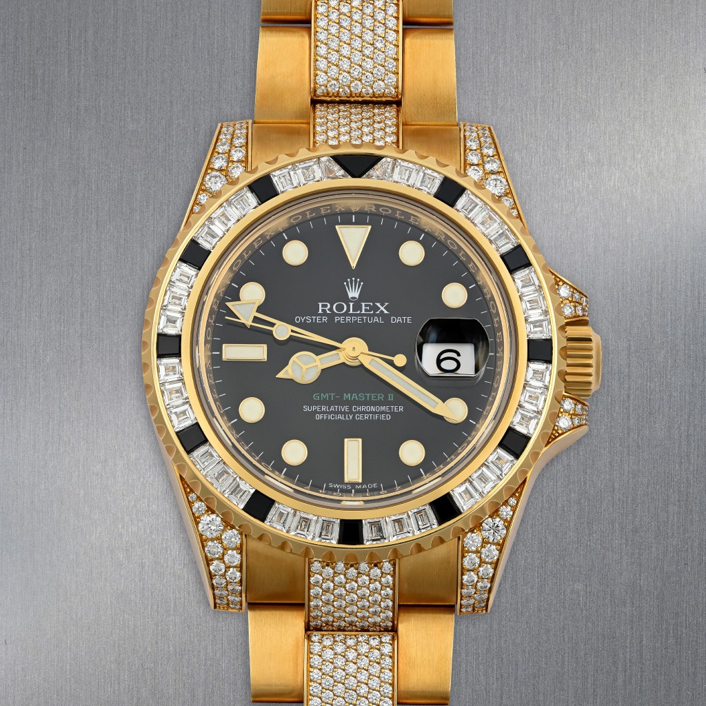 ROLEX GMT MASTER II YELLOW GOLD